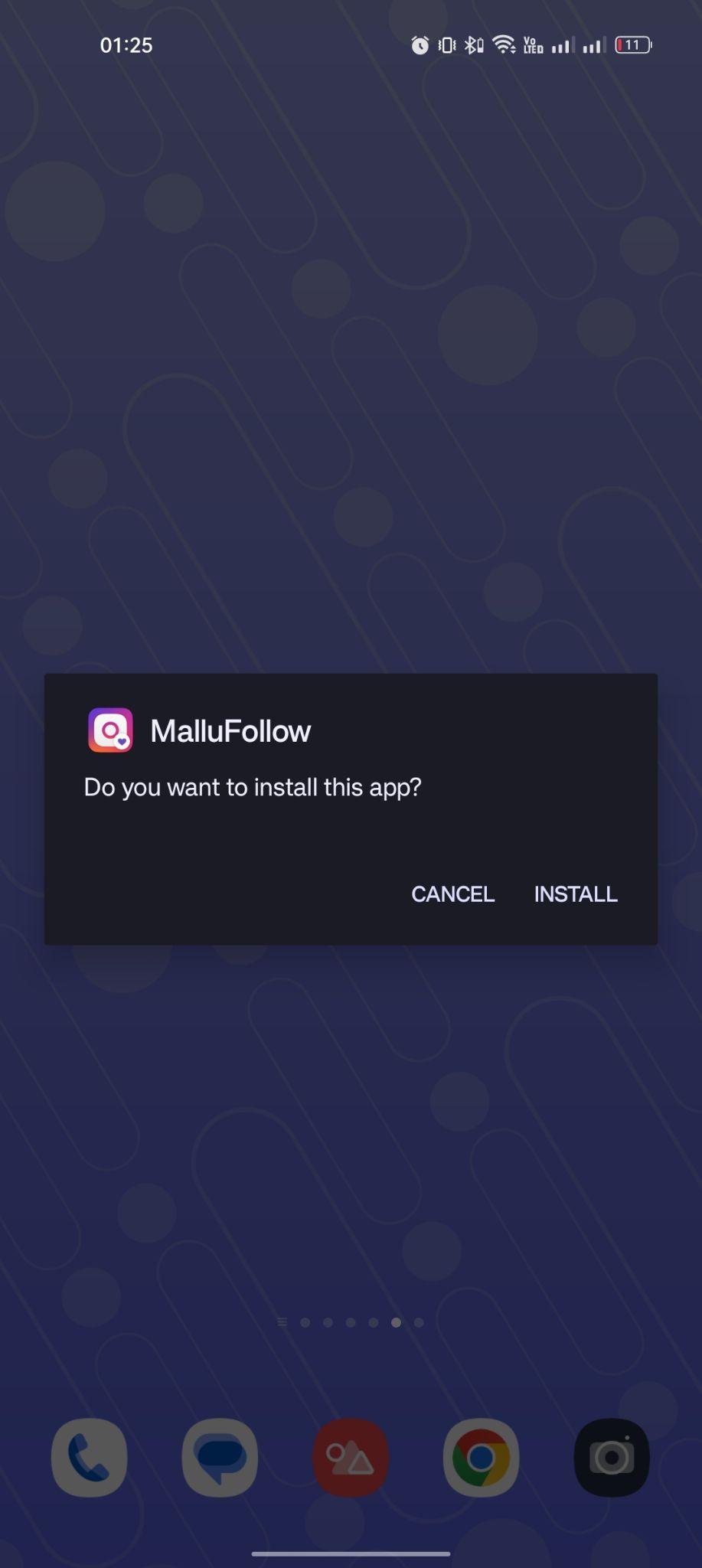 click on install