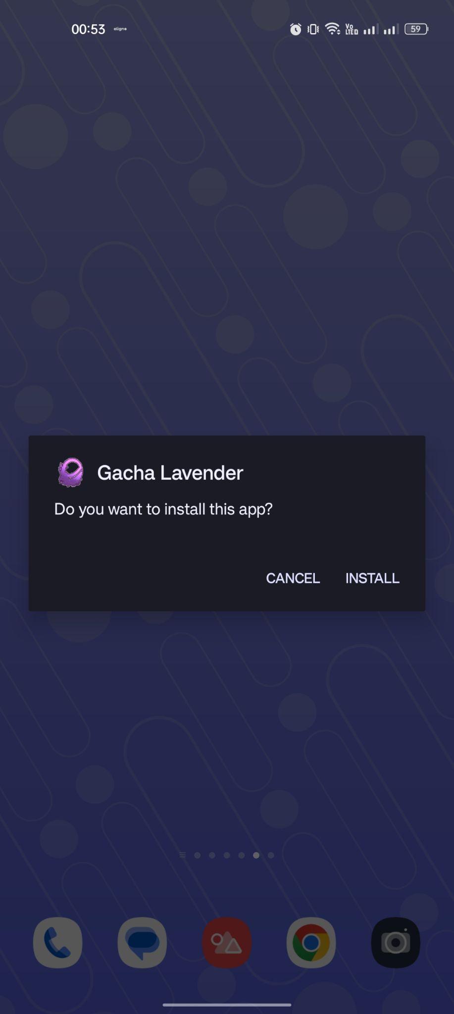click on install