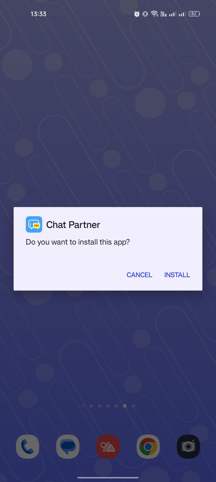 click on install