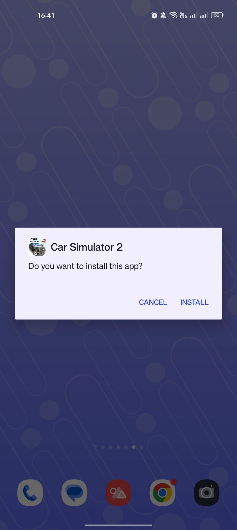 click on install