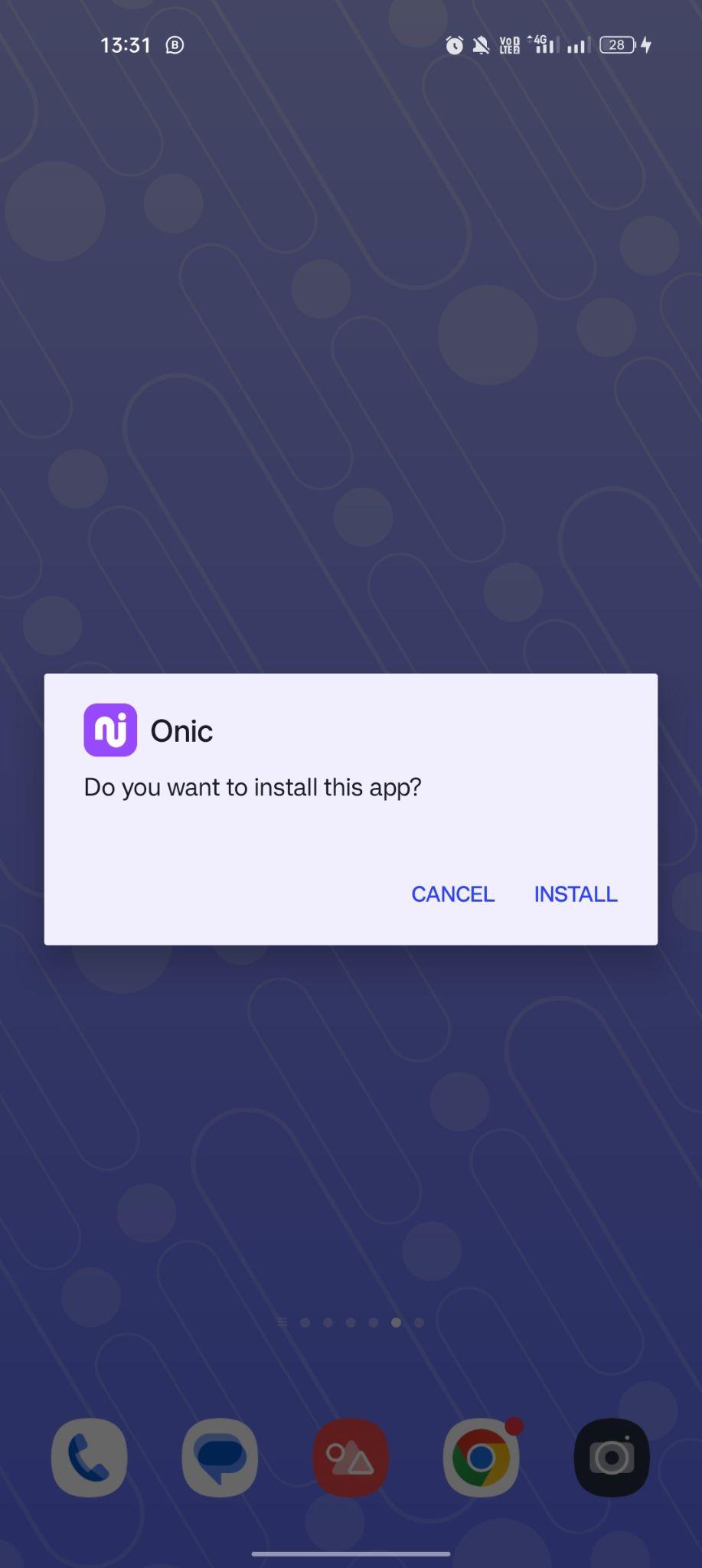 click on install