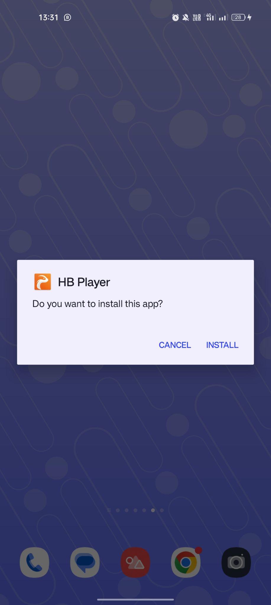 click on install
