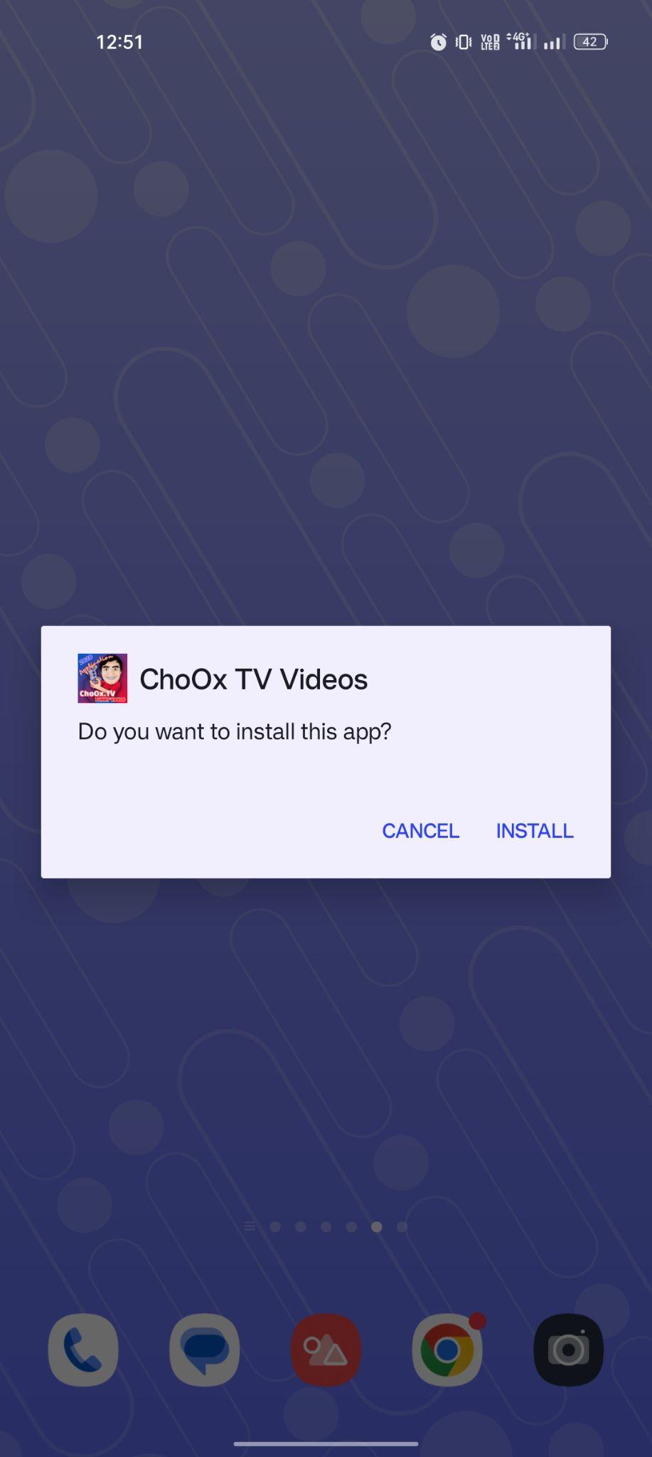 click on install