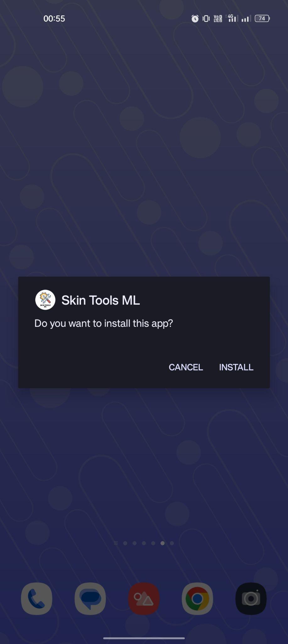 click on install
