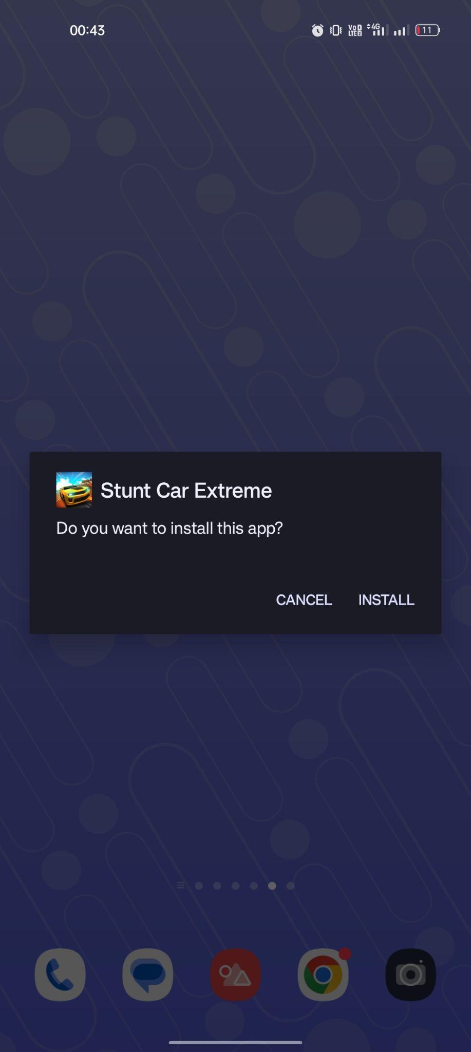 click on install