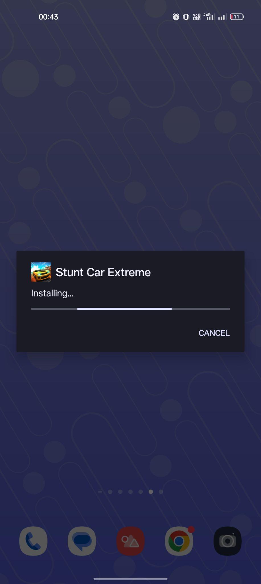 Stunt Car Extreme apk installing