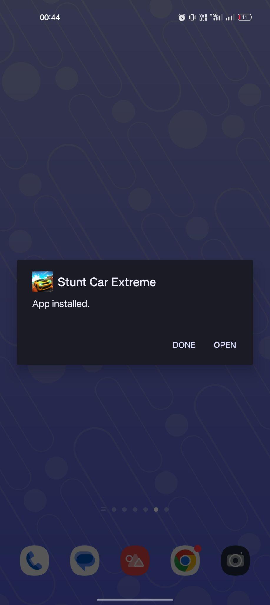 Stunt Car Extreme apk installed