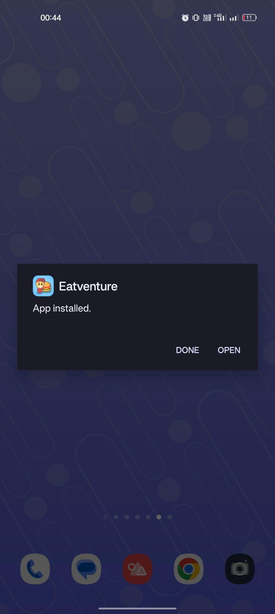 Eatventure apk installed