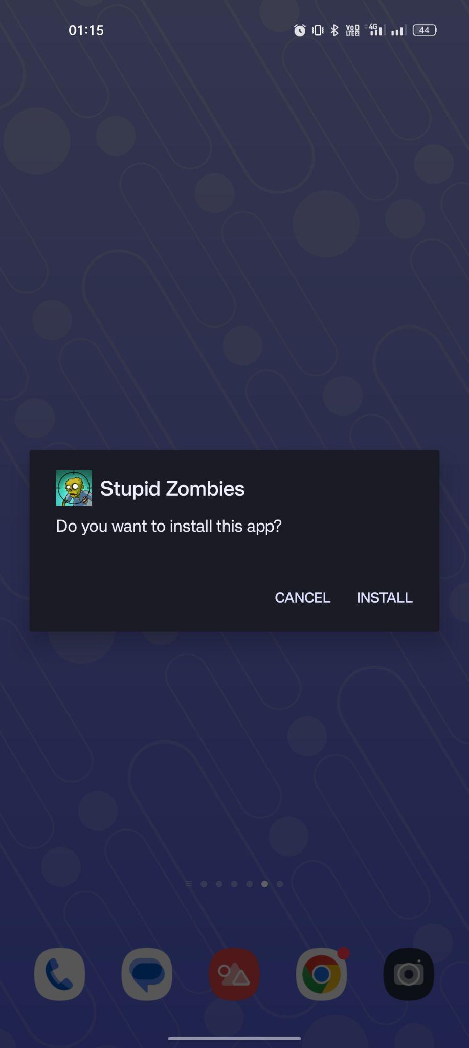 click on install
