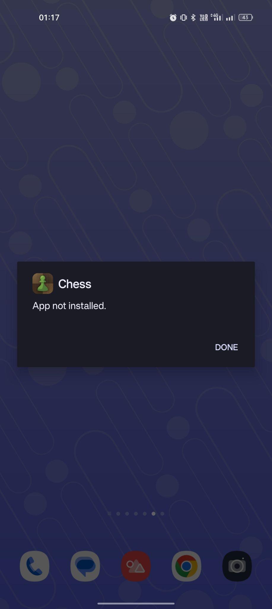 Chess apk installed