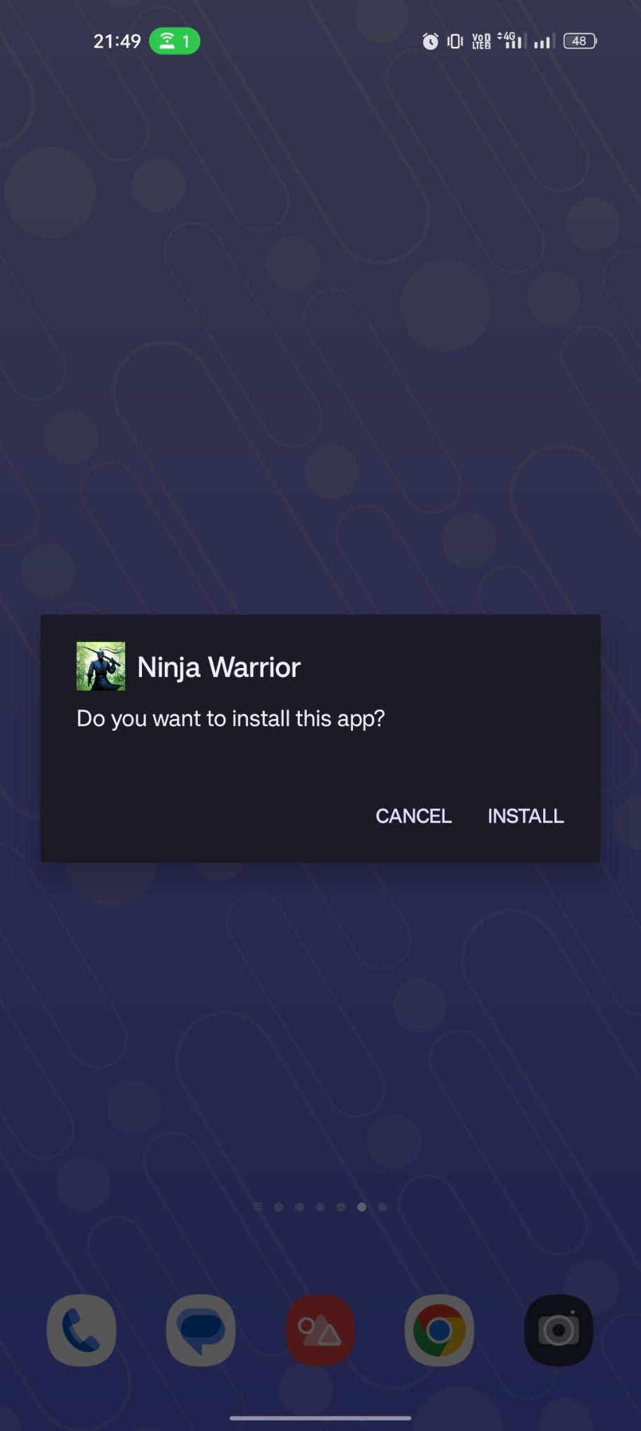 click on install