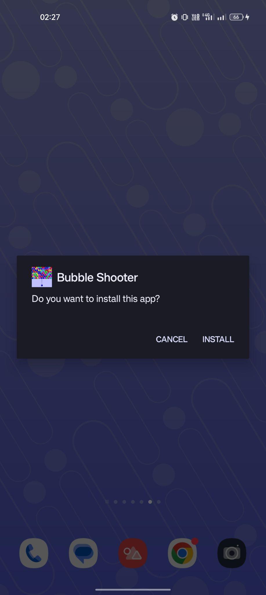 click on install