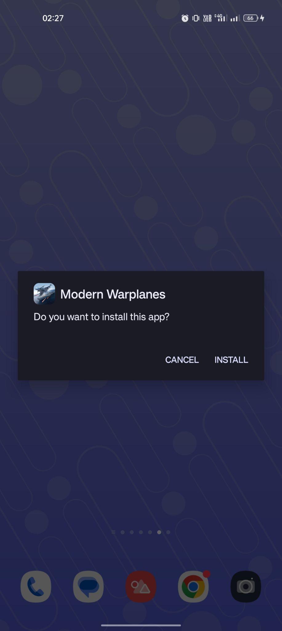 click on install