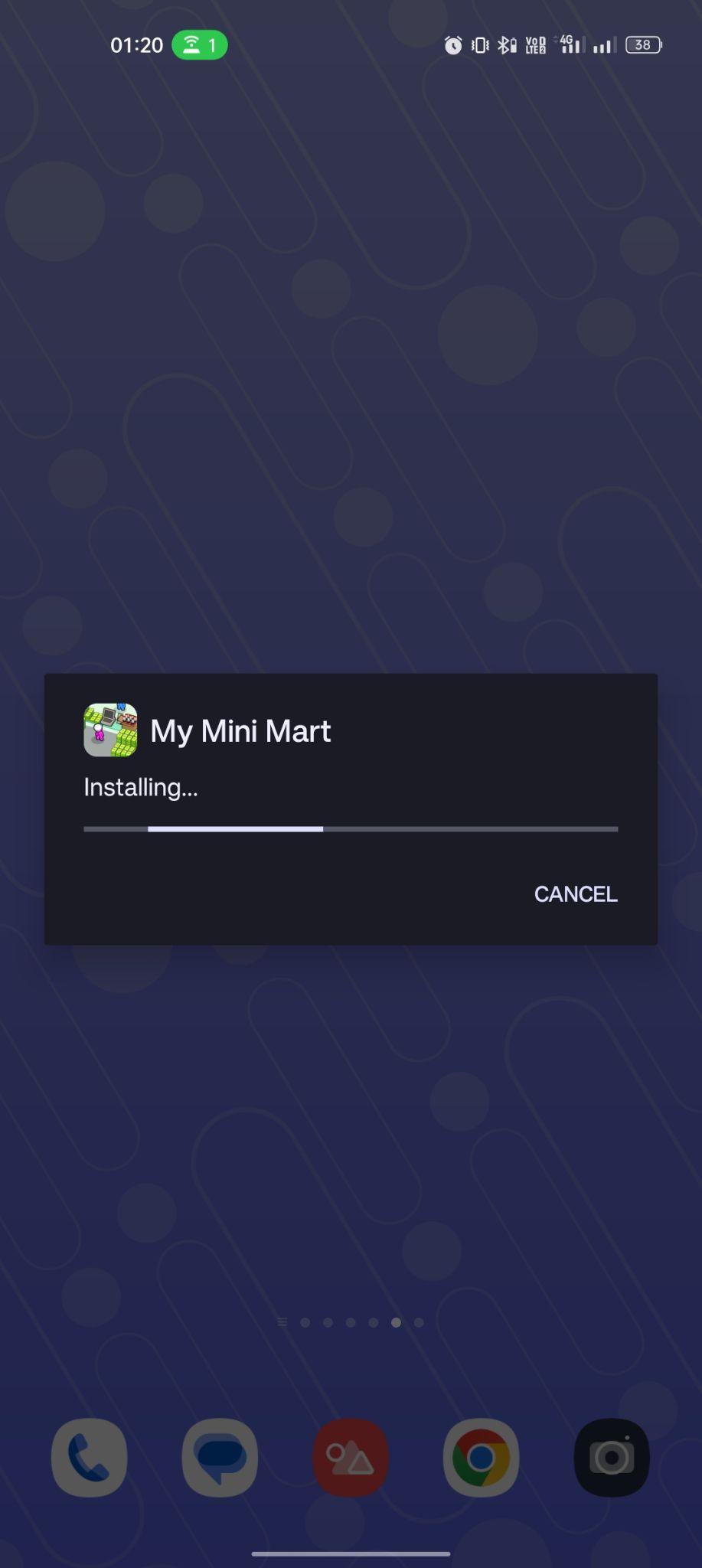 My Mini Mart apk installing