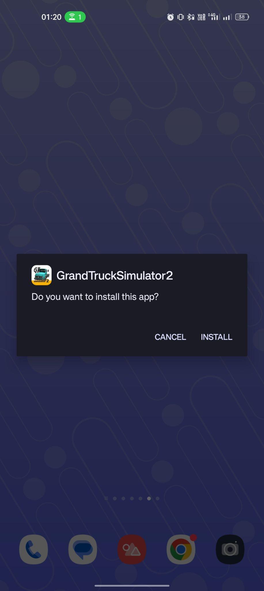 click on install