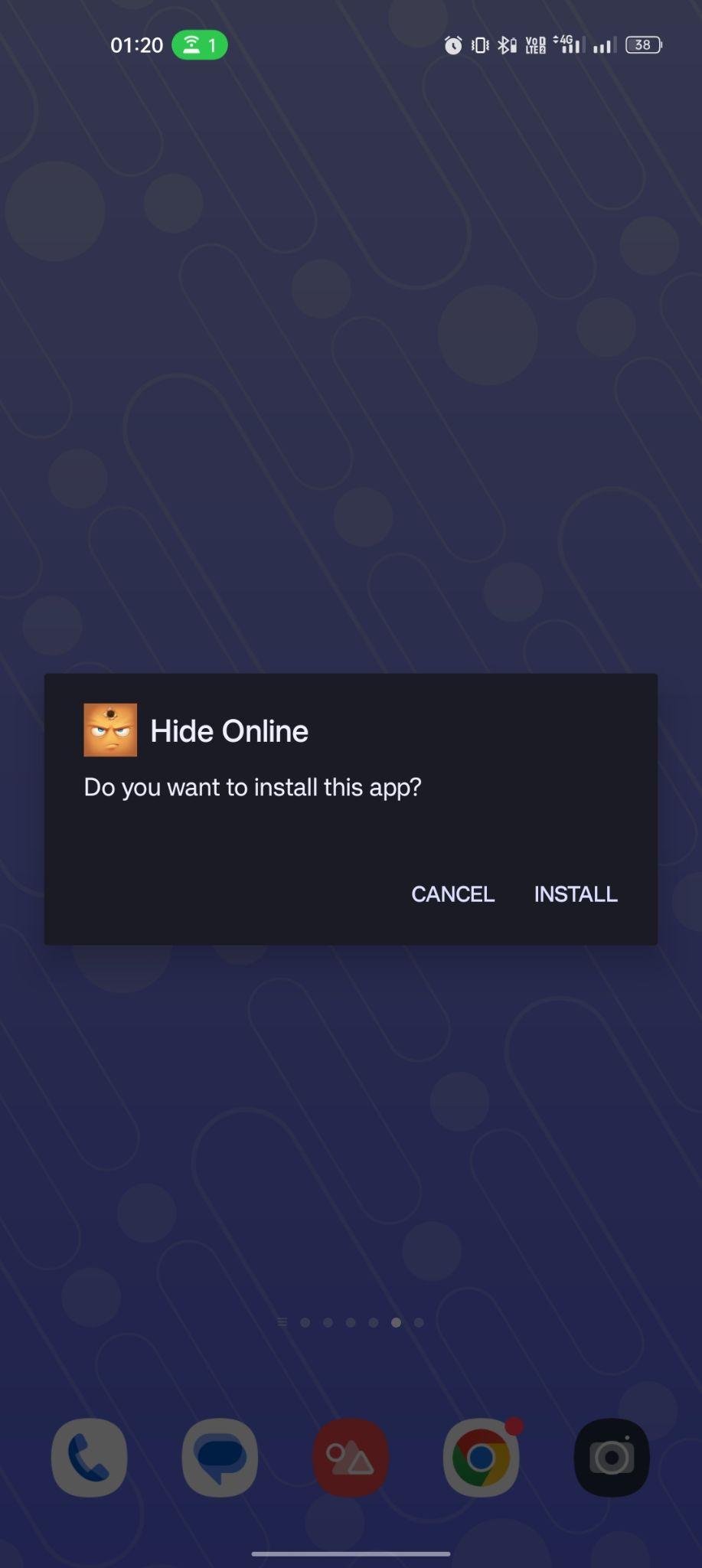 click on install