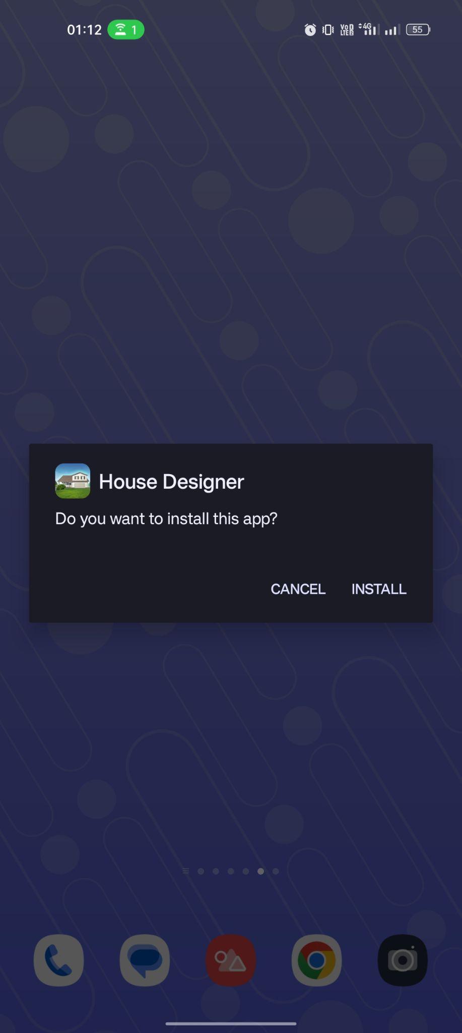 click on install