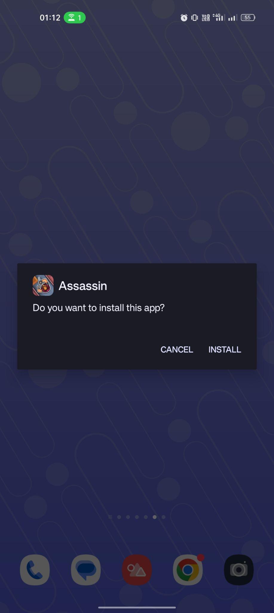 click on install