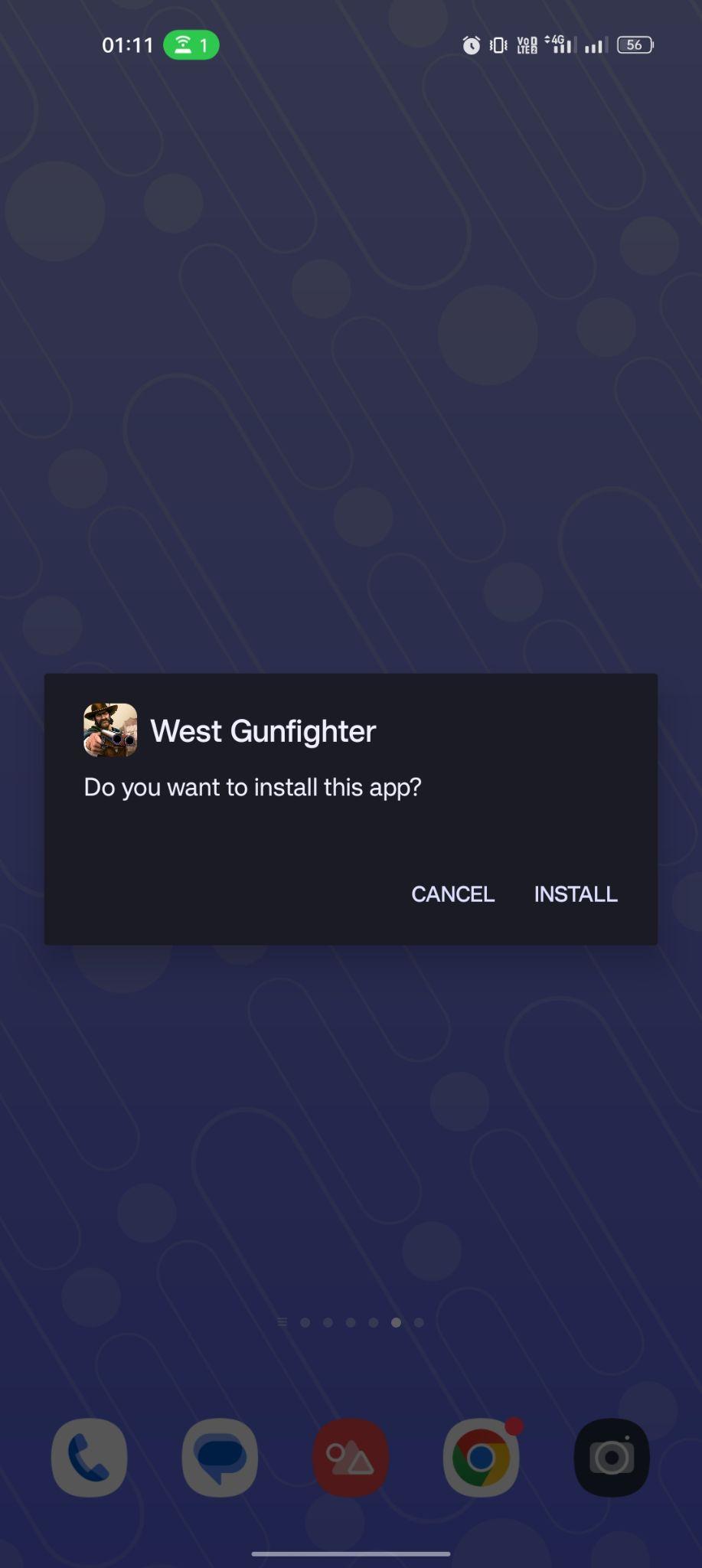 click on install