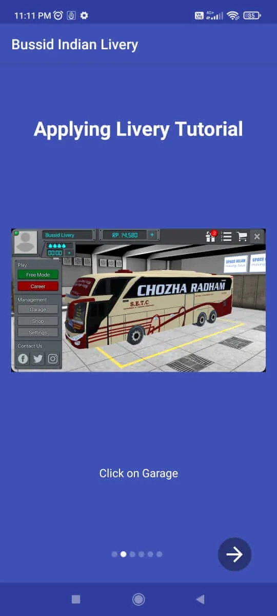 Bussid Indian Livery screenshot