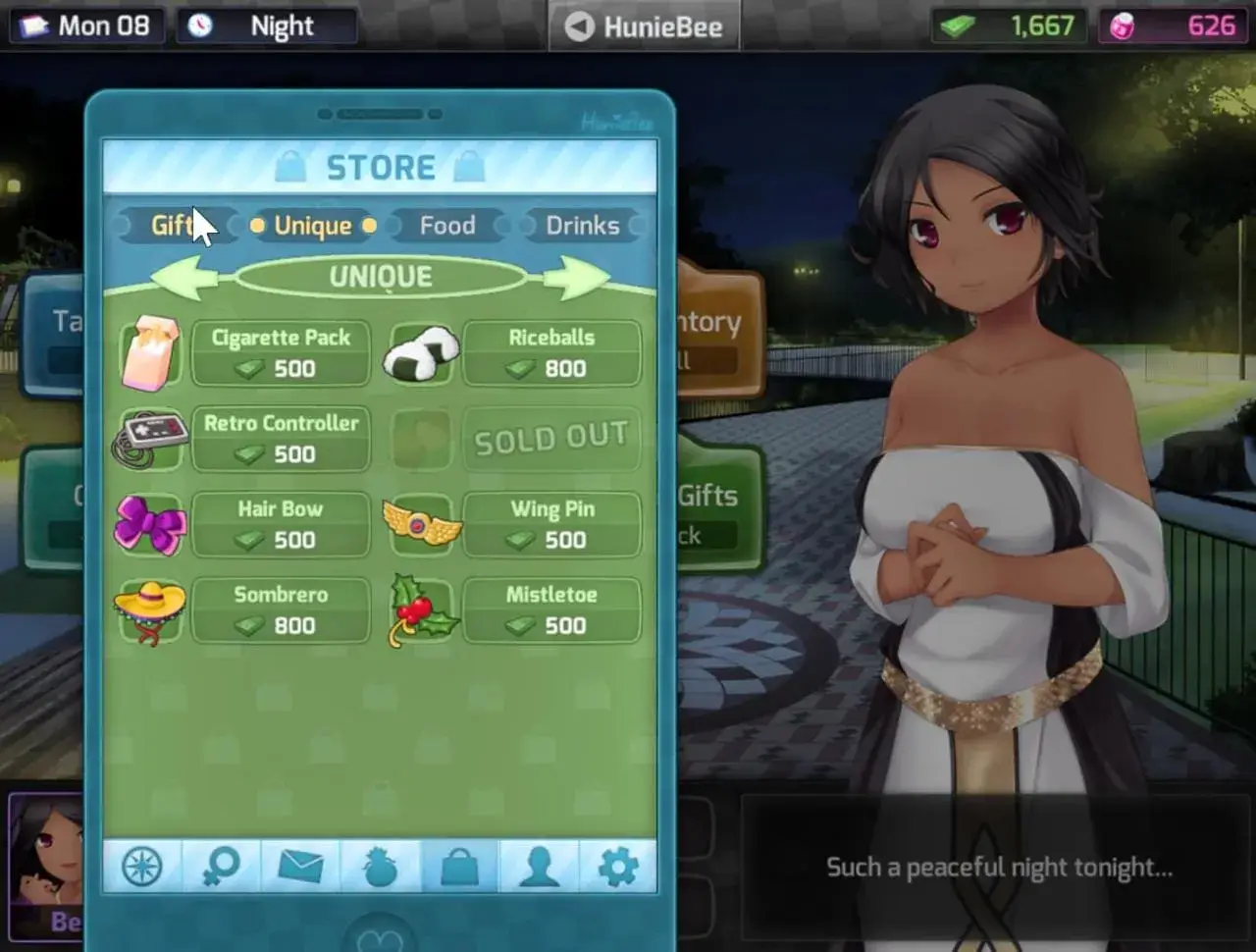 Huniepop screenshot