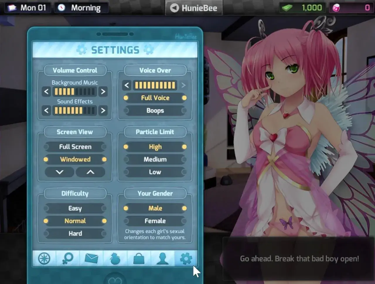Huniepop screenshot