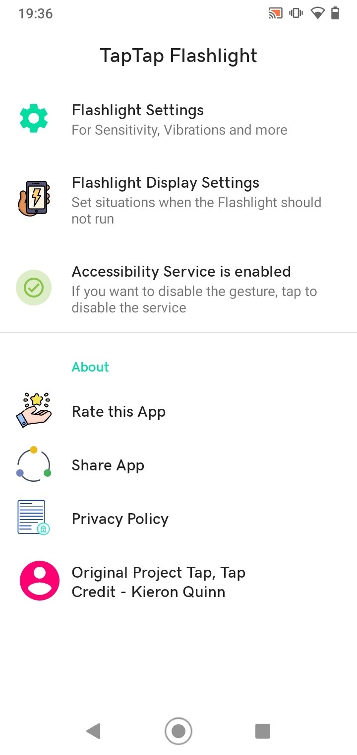 Tap Tap Flashlight screenshot