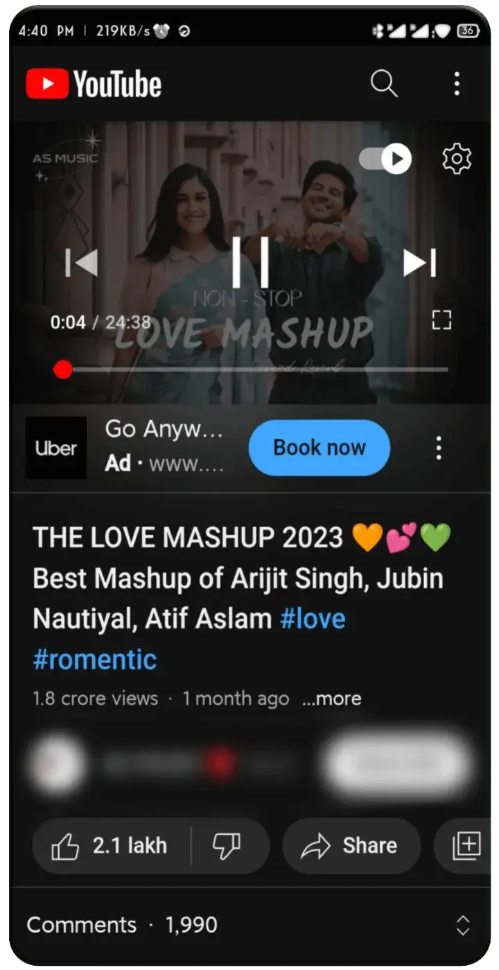 YouTube Lite screenshot