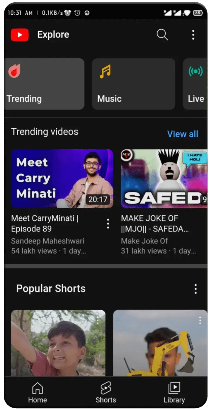 YouTube Lite screenshot