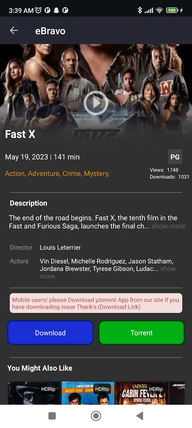 eBravo screenshot
