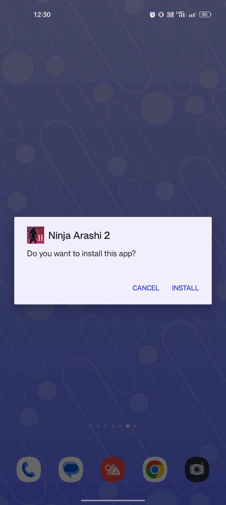click on install