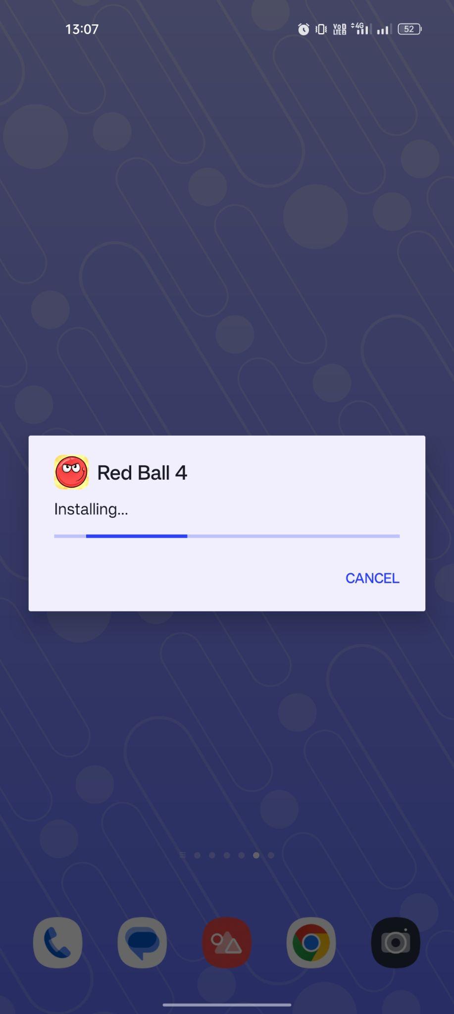 Red Ball 4 apk installing