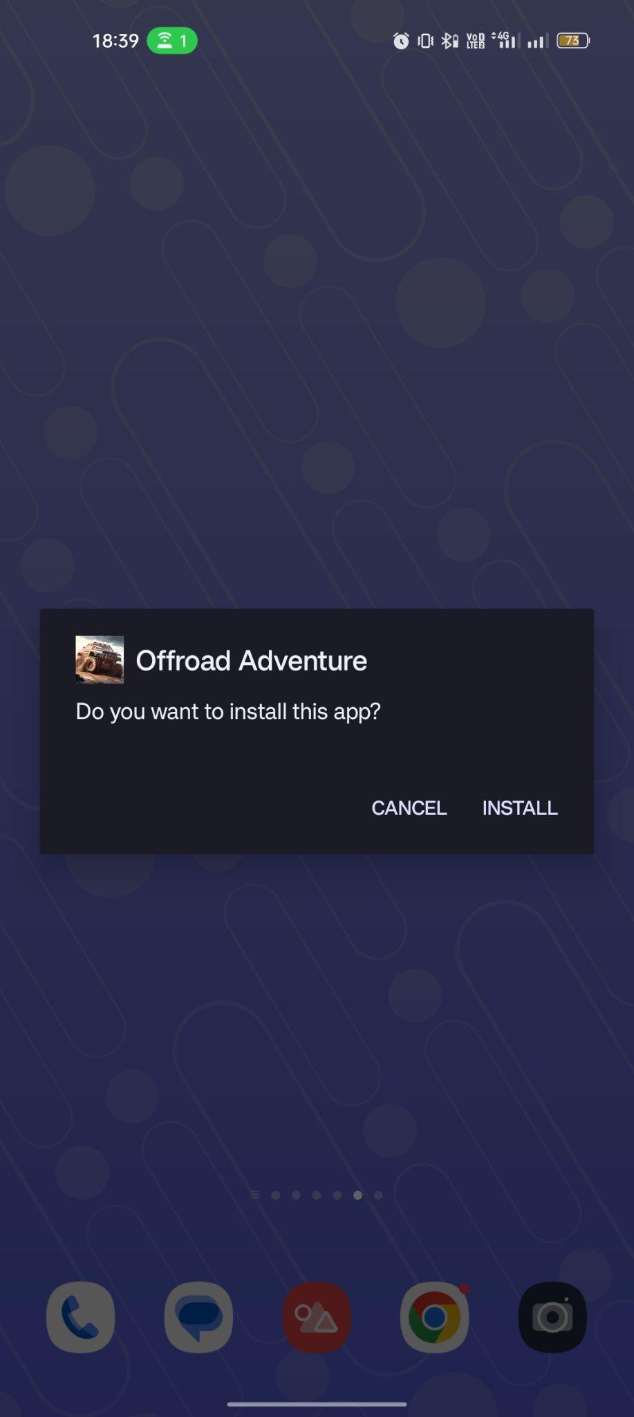 click on install