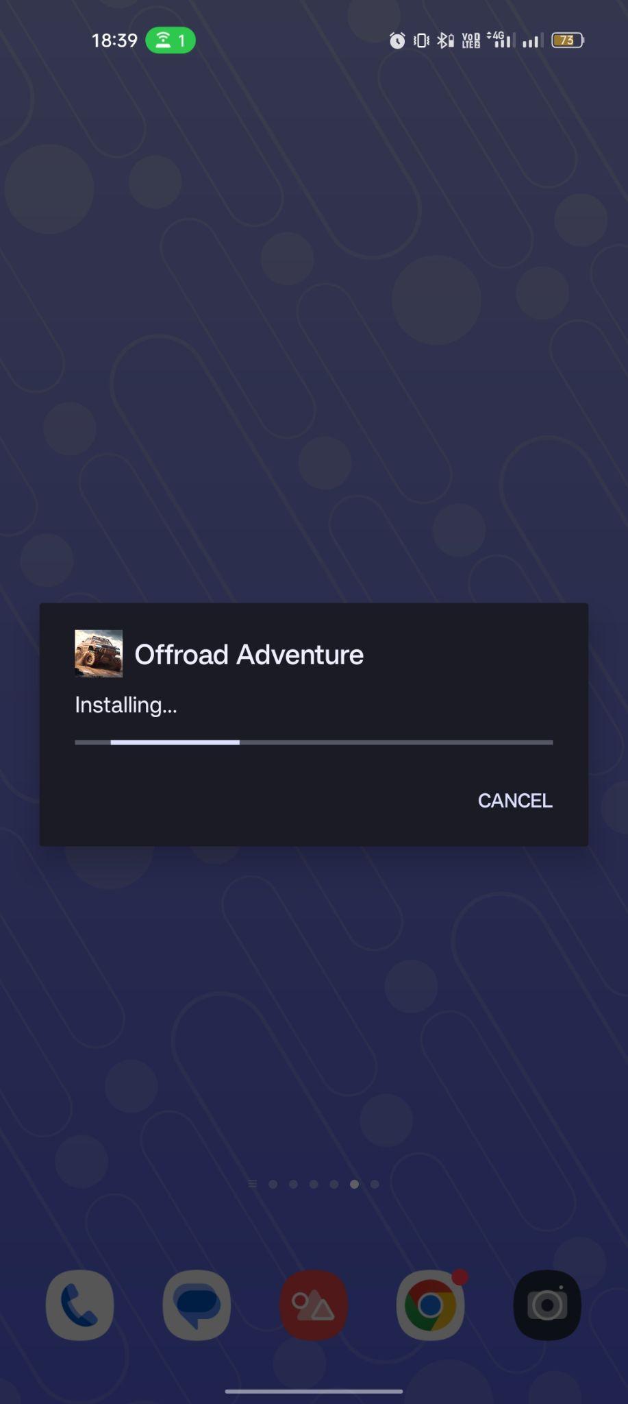 Off-Road 4X4 Driving Simulator apk installing