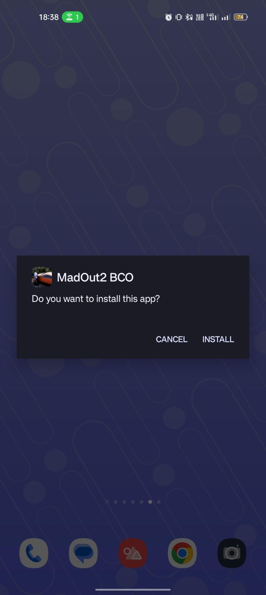 click on install