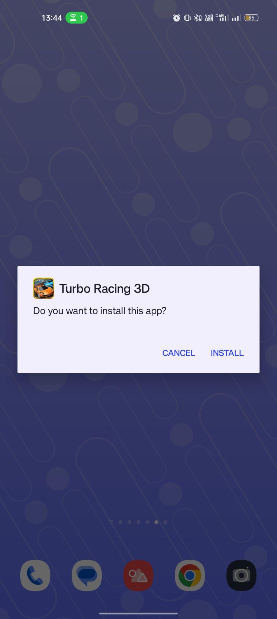 click on install