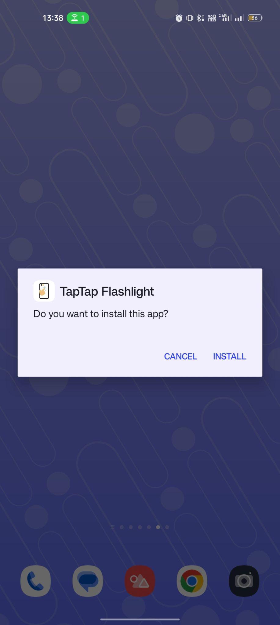 click on install
