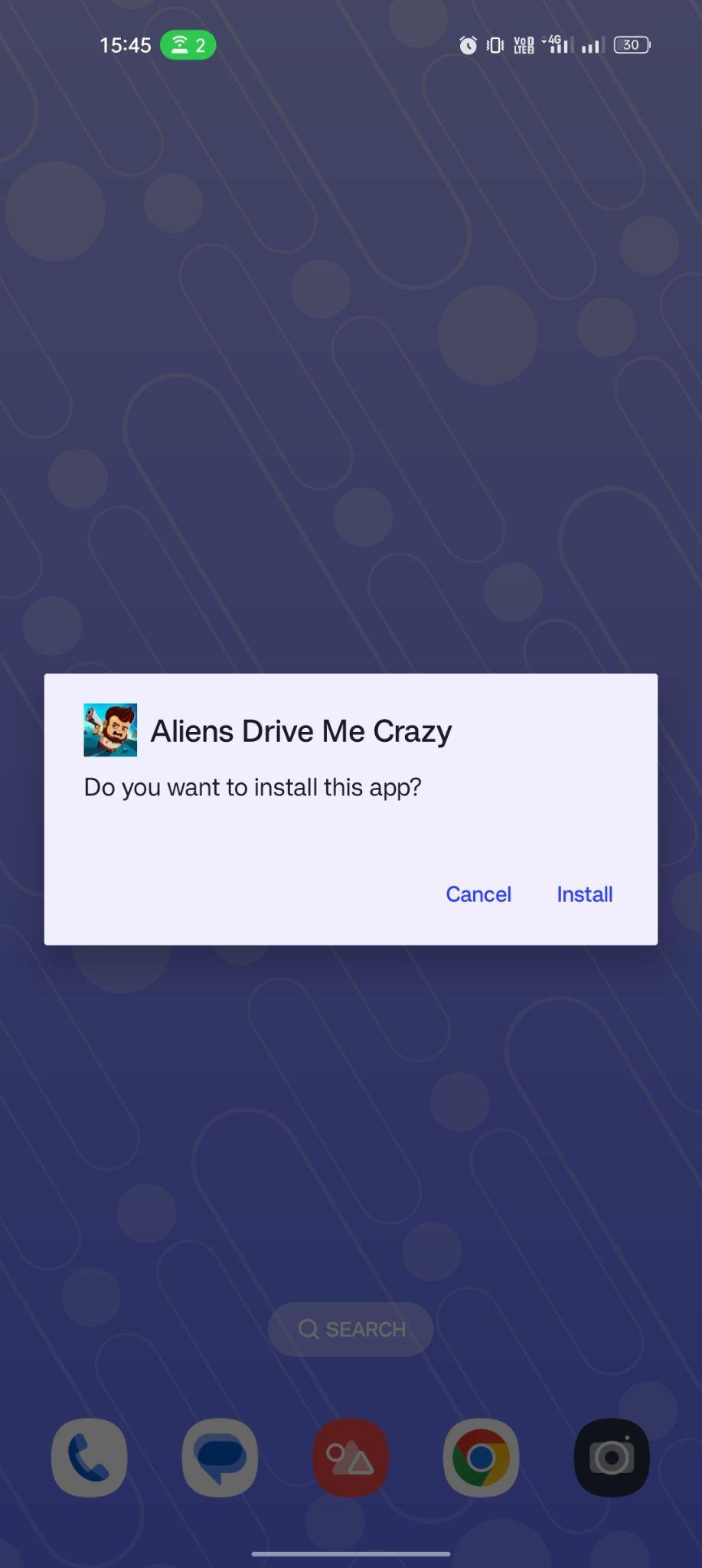 click on install