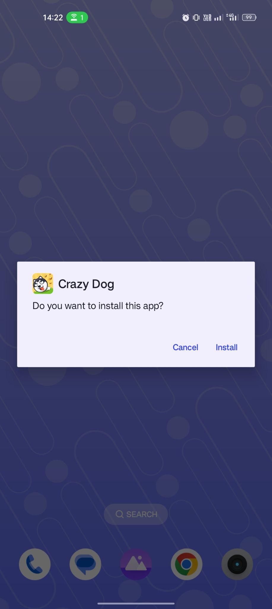 click on install
