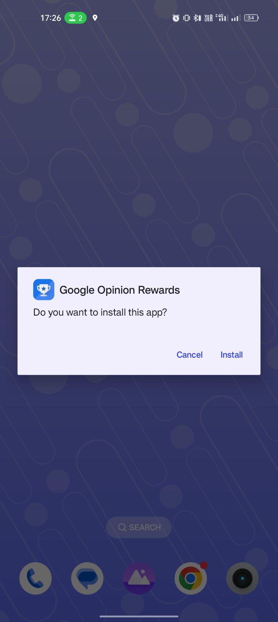 click on install
