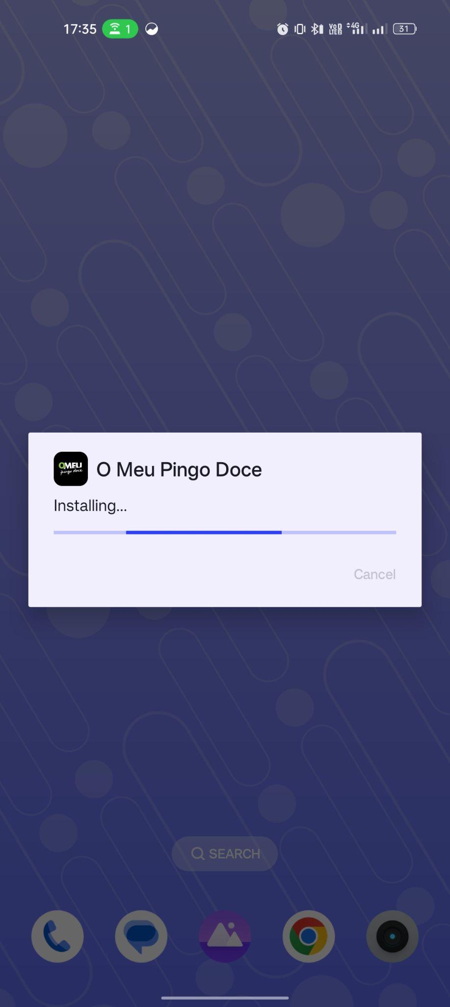 O Meu Pingo Doce apk installing