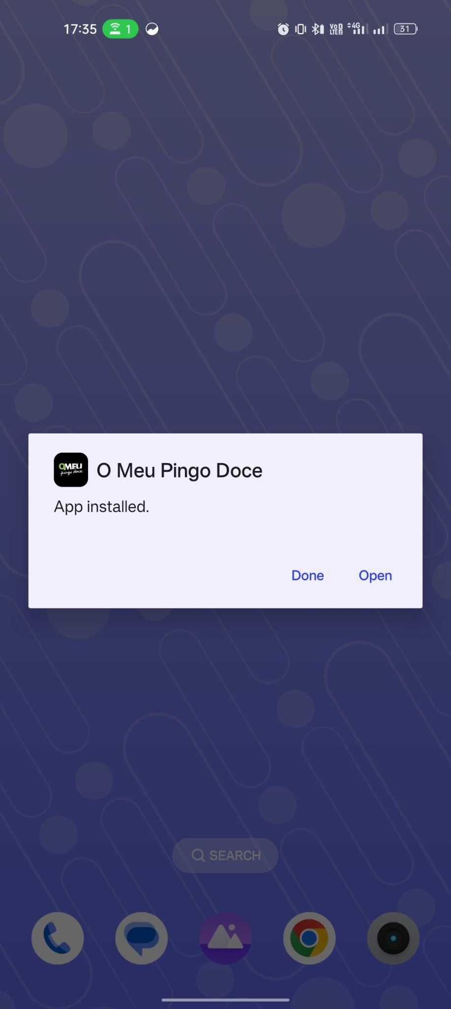 O Meu Pingo Doce apk installed