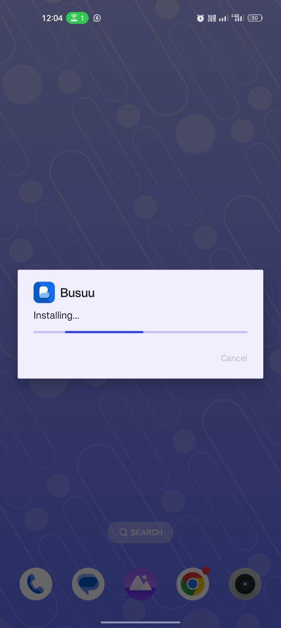 Busuu apk installing