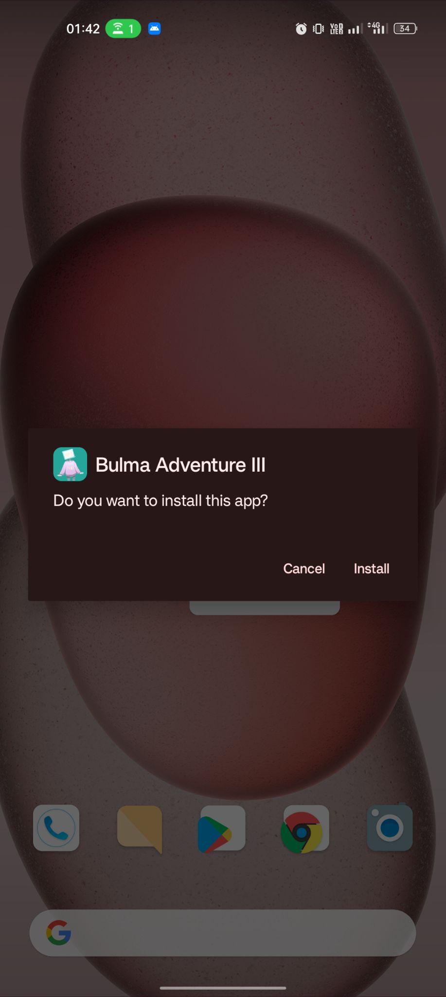 click on install