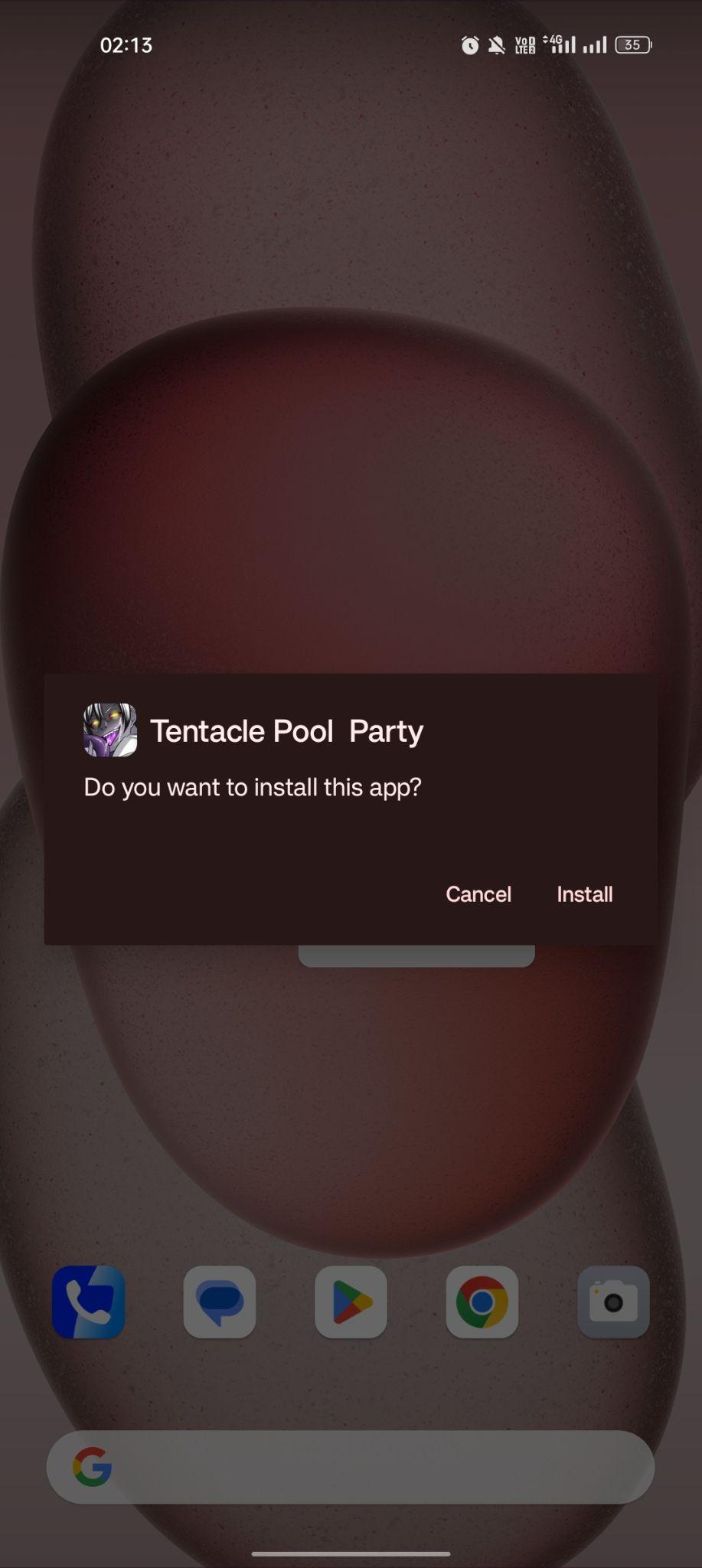click on install