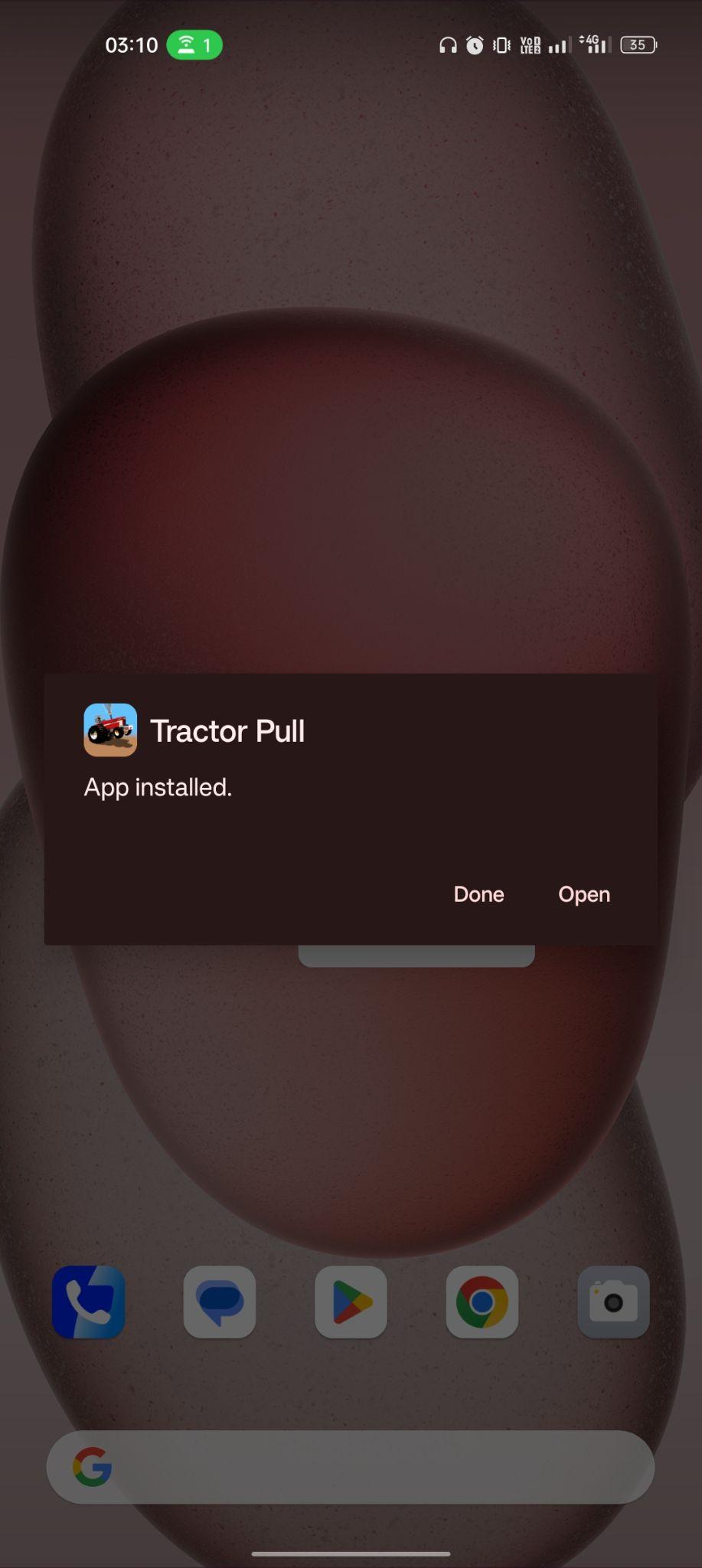 Tractor Pull apk installed