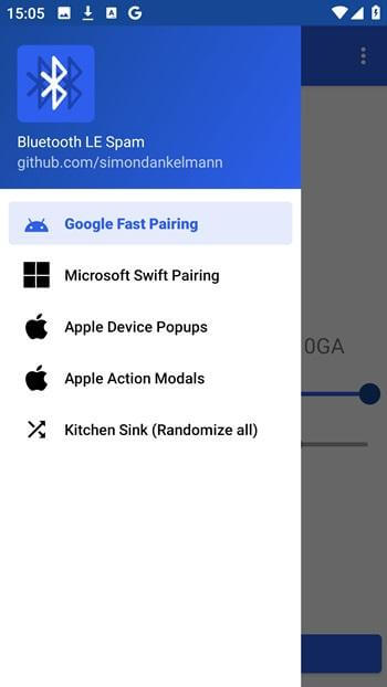Bluetooth LE Spam screenshot