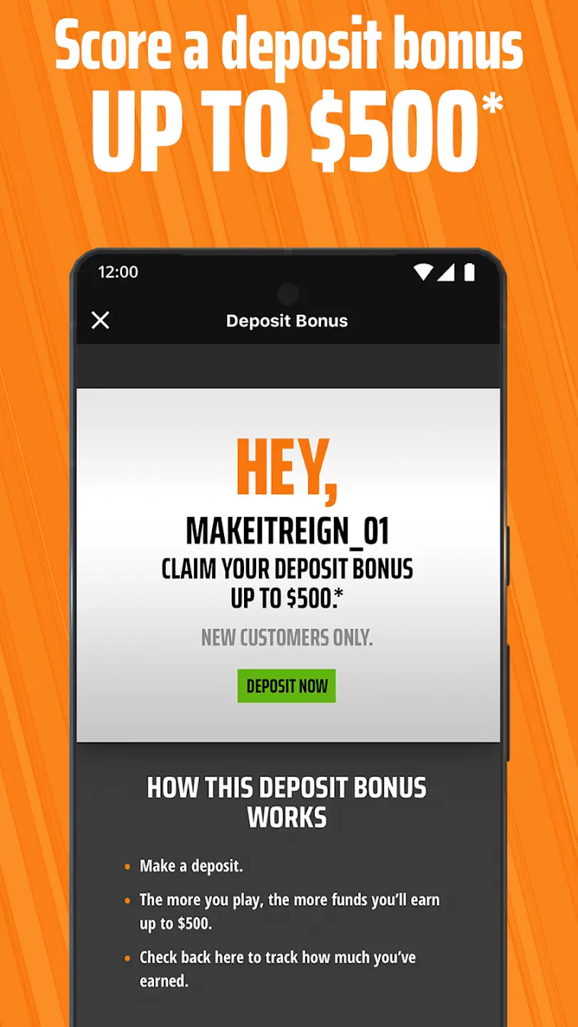 DraftKings screenshot