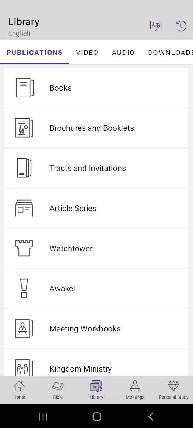 JW Library screenshot