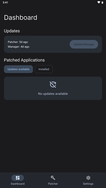 ReVanced Manager screenshot